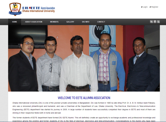 EETE DIU Alumni Website